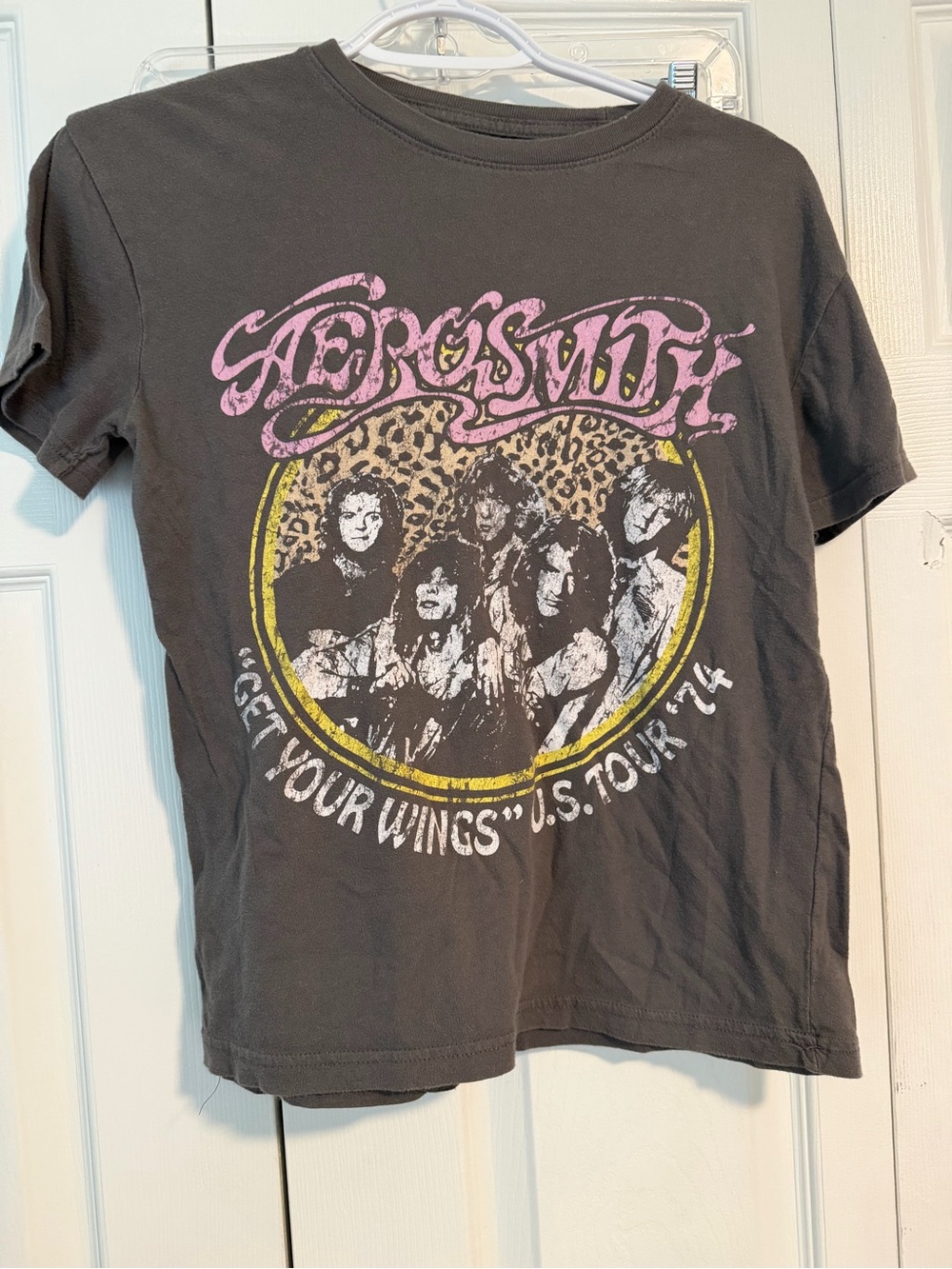 Aerosmith “Get Your Wings” U.S. Tour ’74 Graphic Band Tee – XS